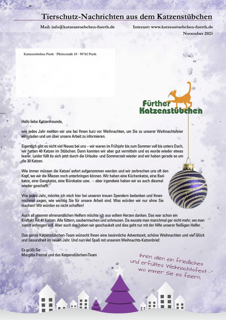Katzenbrief Winter 2025